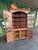 Antique Early American Cherry Wood Glass Door Corner Cabinet For Sale - Image 4 of 9