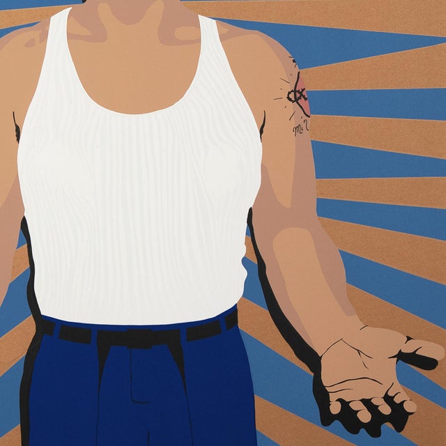 'Veterano' by Lawrence Colacion, 1995, Chicano Art, Xicano, Los Angeles, Lacma, Self Help Graphics & Art For Sale - Image 9 of 10
