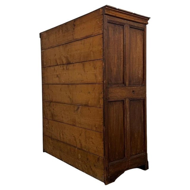 Wood Antique 18th Century Georgian English Oak Cupboard For Sale - Image 7 of 11