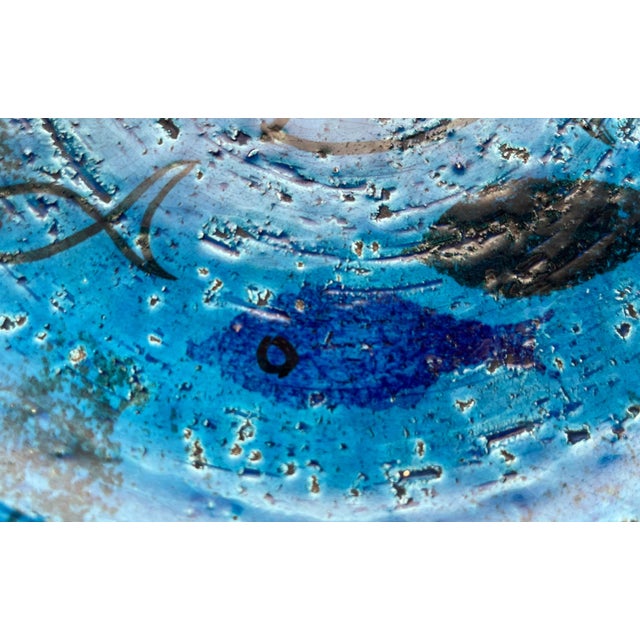 Mid-Century Modern Pesce Fish Pottery Bowl by Aldo Londi for Bitossi, Italy, 1960s For Sale - Image 17 of 18
