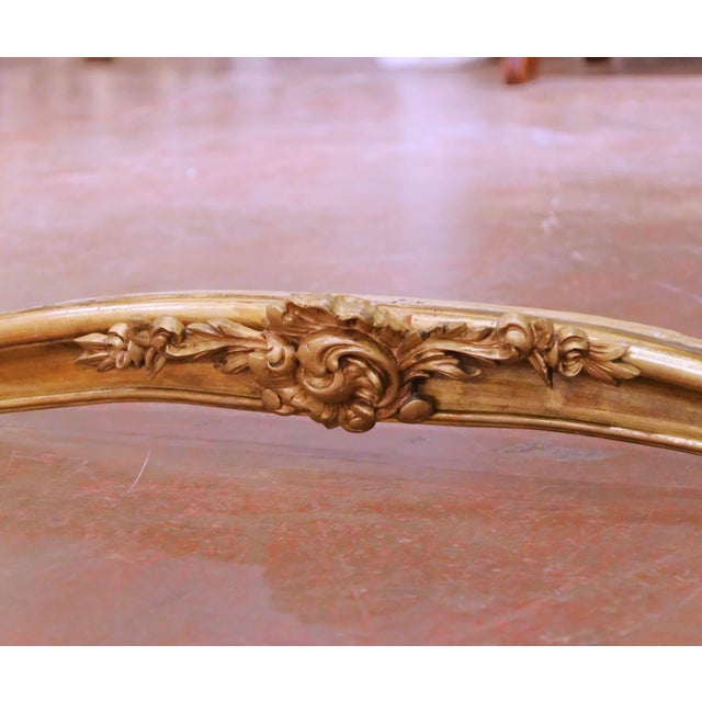 Late 19th Century 19th Century French Louis XV Carved Giltwood Canapé De Lit Crest For Sale - Image 5 of 9