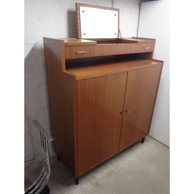 Mid-Century Modern Large Chest of Drawers with Mirror, 1950s For Sale - Image 3 of 16