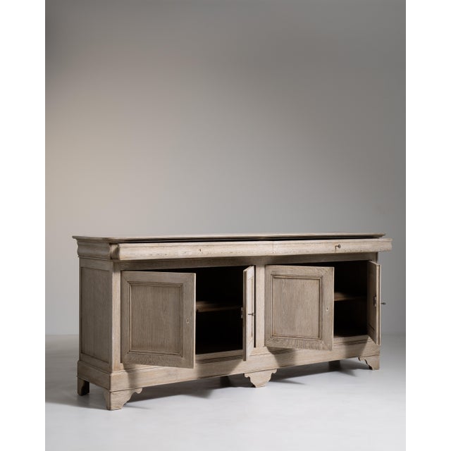 Mid 20th Century Louis Philippe Oak Buffet For Sale - Image 16 of 16