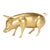 Wildwood Gold Leaf Finish Piggie Accent For Sale