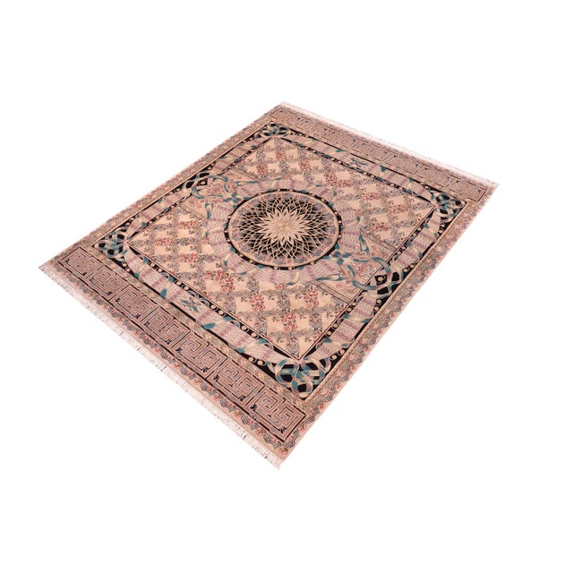Designed with mesmerizing intricacy and gorgeous color palette, this hand-knotted masterpiece demonstrates the beauty and...