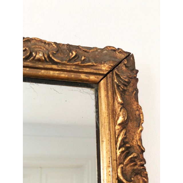 Rococo Handcrafted Antique Rococo Full-Length Mirror Belgium, 1900 For Sale - Image 3 of 10