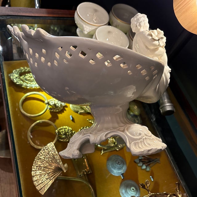 Early 21st Century Capodimonte Centerpiece Bowl For Sale - Image 5 of 7