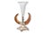 English Victorian Natural Stag Horn & Silverplate Vase For Sale - Image 3 of 6