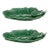 Bordallo Pinheiro Cabbage Chip And Dip 8" Platter, Green, Set of 2 For Sale