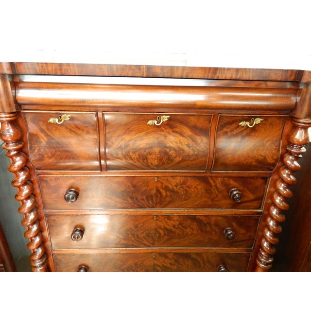 Hollywood Regency Antique Regency Mahogany Chest of Drawers For Sale - Image 3 of 18