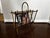 Hollywood Regency 1960s Hollywood Regency Italian Metal Gilt Faux Bamboo Magazine Stand For Sale - Image 3 of 4