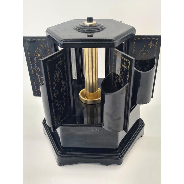 Black Cigarette Dispenser with Music Box from Selcol, England, 1960s For Sale - Image 8 of 14
