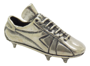 Vintage Italian Handmade Genuine Silver Football Figurine, 1970s