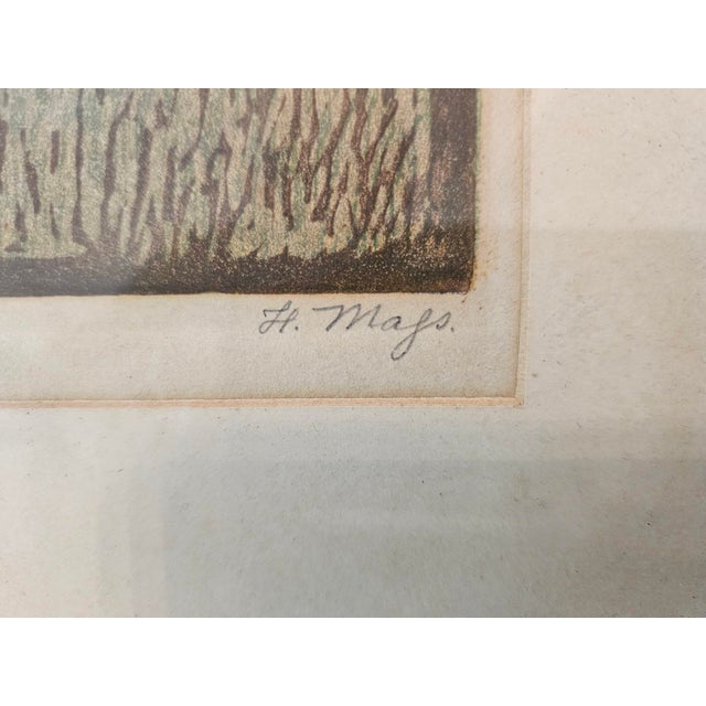 H. Majs, Cottage, 1950s, Lithograph For Sale - Image 7 of 10