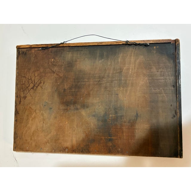 1900 - 1909 Antique Small Printer’s Type Case Drawer – Letterpress Wood Display Tray c.1900 For Sale - Image 5 of 5