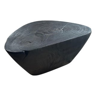 Andrianna Shamaris Charred Minimalist Coffee Table For Sale