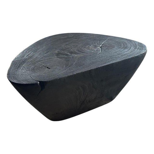 Andrianna Shamaris Charred Minimalist Coffee Table For Sale