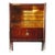 1920s De Coene Freres Belgian Art Deco Display Case, Cocktail Bar, Vitrine , Curio Cabinet "Voltaire" For Sale