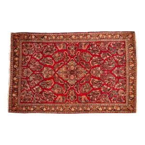 Vintage German Sarouk Rug - 4'2" X 6'6"
