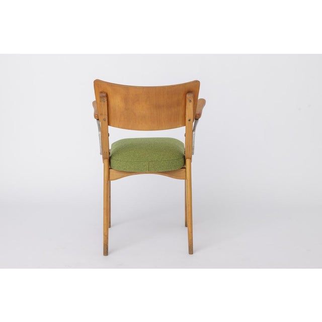 1950s Vintage German Armchair in Beech, 1950s For Sale - Image 5 of 10