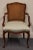 KINDEL FURNITURE French Provincial Cane Back Dining Arm Chair 35.5" High 22.5" Wide 23" Deep Seat: 19" High Arms: 26.5"...