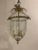 1930s French Silver Plated and Etched Glass Lantern For Sale - Image 9 of 9