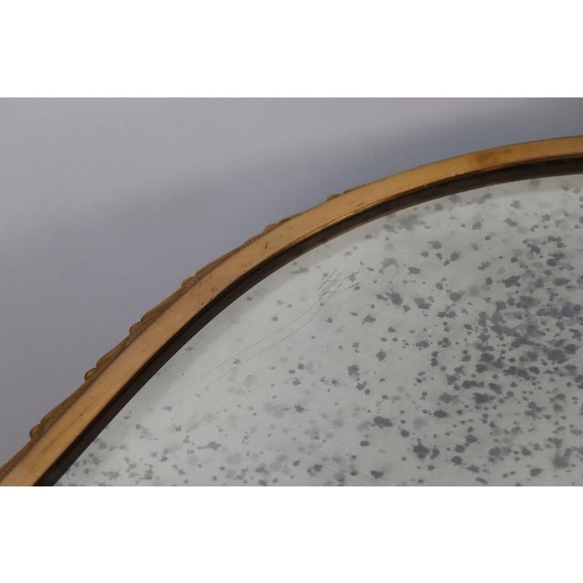 Coffee Table in Gilt Bronze and Aged Mirror from Baguès, 1950s For Sale - Image 10 of 18