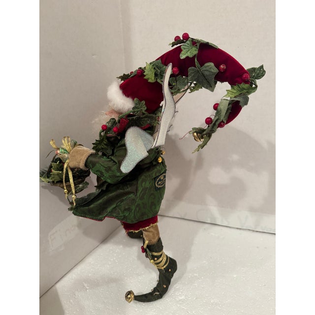 2000 - 2009 Vintage Mark Robert’s “Holly and Ivy” Large Christmas Fairy For Sale - Image 5 of 9