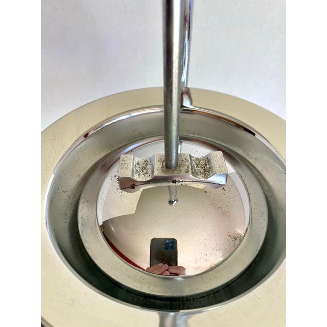 Mid-Century Sculptural Chrome Pedestal Floor Ashtray For Sale In Los Angeles - Image 6 of 11