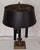 Vintage English 3-Light Table Lamp with Brass Frame and Shade, 1970s For Sale - Image 4 of 8