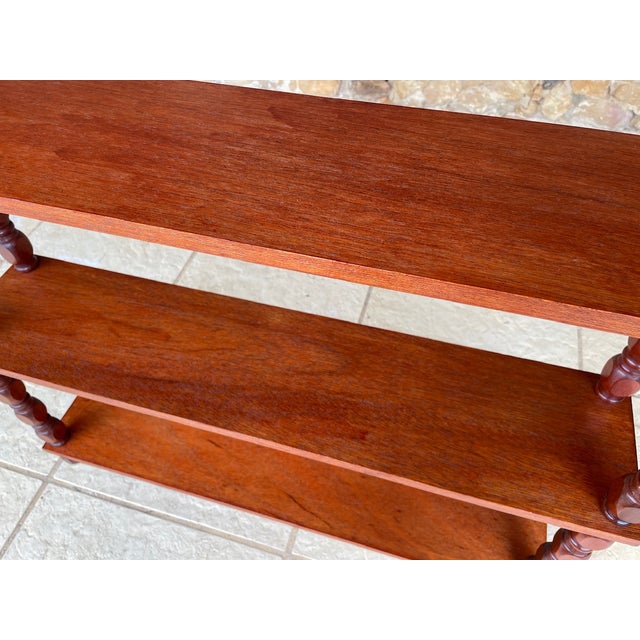 French Mahogany Five-Tier Bookcase For Sale - Image 6 of 18