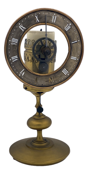 Small Night Clock with Candle, 1800s