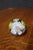 Glass Murano Style Art Glass Pear Paperweight With Lampworked Flowers For Sale - Image 7 of 7