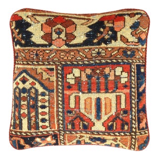 Pasargad Vintage Hand Knotted Farahan Rug Pillow For Sale