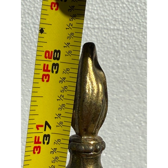 1960s Pair of White and Brass Neoclassical Hollywood Regency Lamps With Custom Handmade Shell Accent Shades For Sale - Image 14 of 16