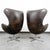 Mid-Century Modern Mid Century Danish Modern Lounge Egg Chair Set Restoration Hardware Copenhagen For Sale - Image 3 of 12