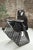 Original Galvanitas S23 chair, made in the Netherlands in the 1960s. Molded dark Pagholz seat and backrest on a black...