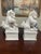 Chinoiserie Pair of Mid Century Blanc De Chine, White Foo Dogs / Lions - Chinoiserie Decor For Sale - Image 3 of 7