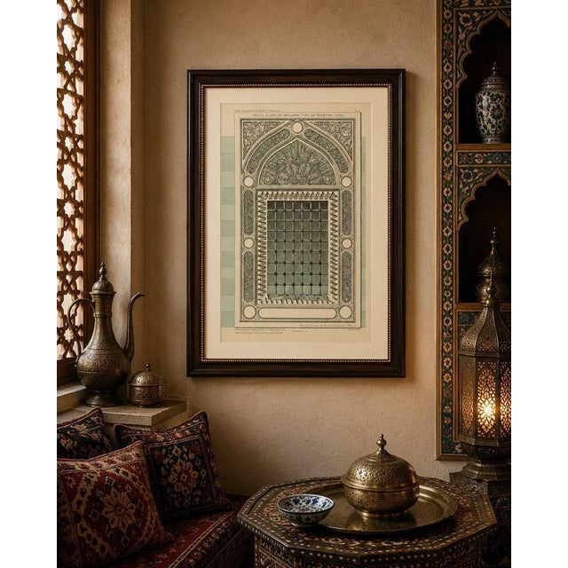 Alexandre M. Raymond, Green Mosque Window, 1924, Paper For Sale - Image 6 of 9