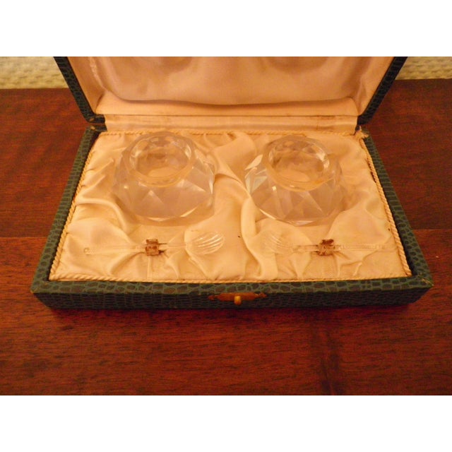 Crystal Salt Cellars from Cristallerie De Lorraine, 1950s, Set of 2 For Sale - Image 9 of 13