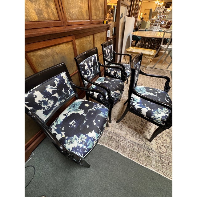 Early 21st Century Roberto Barahona Bespoke Dining Room Chairs, Set of Four For Sale - Image 5 of 12