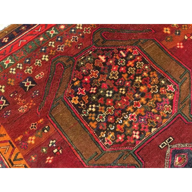 Textile Burnt Orange Vintage Turkish Wide Rug Runner - 56" X 124" For Sale - Image 7 of 10