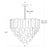 Metal Regina Andrew Glacier Water Glass Chandelier, Large For Sale - Image 7 of 8
