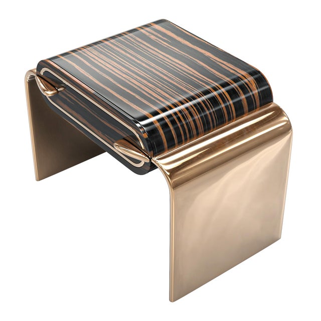 "Campana" Console & Credenza With Bronze, Handcrafted For Sale In Los Angeles - Image 6 of 6