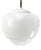Vintage Industrial White Opaline Glass Pendant Light For Sale