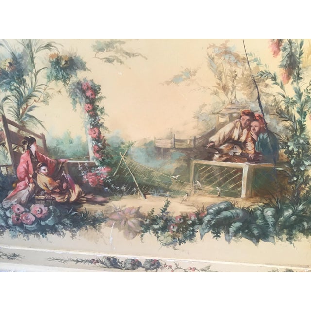 1940s Chinoiserie Hand Painted Magazine Holder For Sale - Image 4 of 13