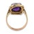 1940s Retro Amethyst Diamond 18k Two Tone Halo Ring, Size 8 For Sale In Los Angeles - Image 6 of 6