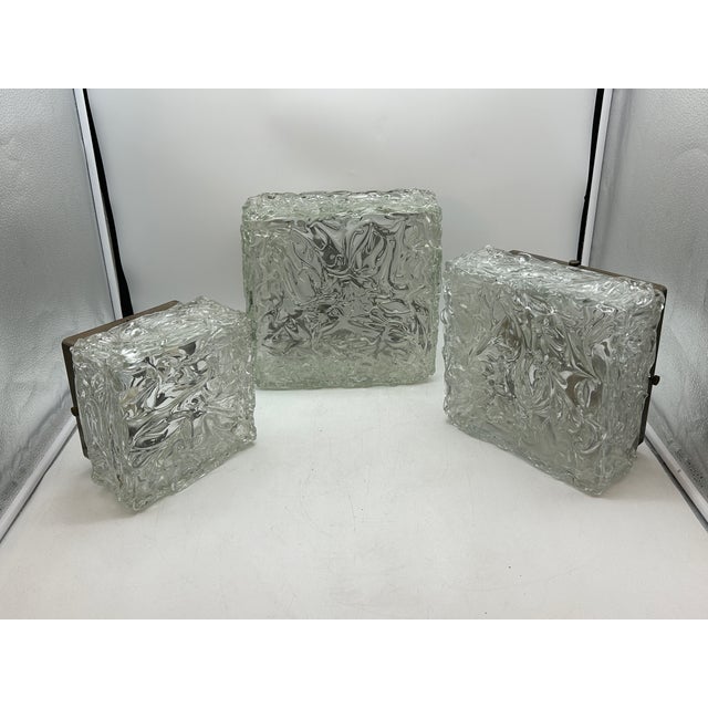 Murano Glass Tris Ceiling Lights by Ercole Barovier for Barovier & Toso, 1950s, Set of 3 For Sale - Image 14 of 16