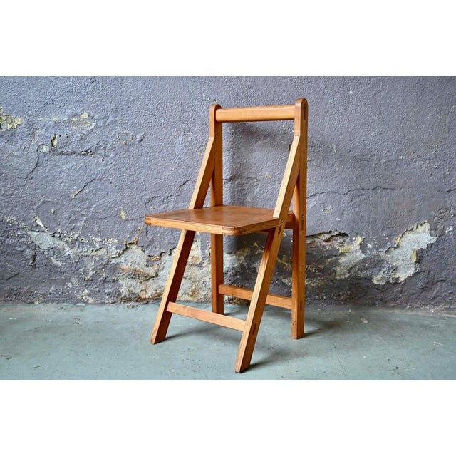 Modernist Fixed Chair in Beech and Plywood, 1970s For Sale - Image 3 of 13