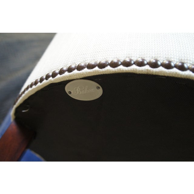 Baker Furniture Company Late 20th Century Baker Furniture Thomas Pheasant Ritz Dining Desk Office Library Chair Ba7841 For Sale - Image 4 of 10